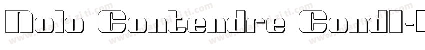 Nolo Contendre CondI字体转换